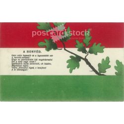   1915 - Petőfi dalai sorozat. A honvéd (Pest, 1849. június 1-10.). Színezett litográfia. Régi képeslap. (2793540)