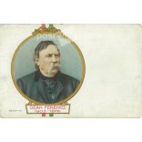 1914 - Deák Ferenc (1803-1876) A zalaszentgróti kerület országgyűlési képviselője. Színezett litográfia. Régi képeslap. (2793541)