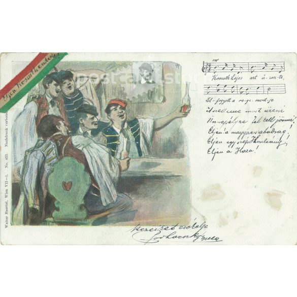 1902 - "Kossuth Lajos azt üzente..." Régi képeslap. (2793548)