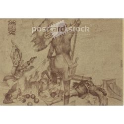   1948 - Budavár ostroma 1849. május 21. Régi képeslap. (2793584)