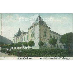   1905 - Trencsén-Teplicz, Sanatorium. Werheim Zsigmond kiadása. Eredeti régi fotó alapján készült színes, ofszet nyomat, fotólap, régi képeslap. (2793657)