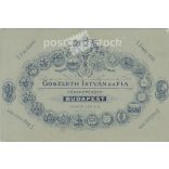 Apa és fia műtermi felvétele. A fotó a Goszleth István és Fia fotóműtermében, Budapesten készült. Régi fotó. Eredeti kabinetfotó / keményhátú fotó / vizitkártya, CDV fotó. (2793666)