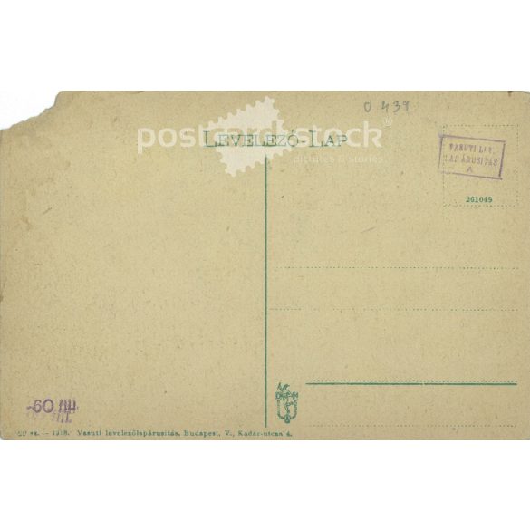 Cca 1900 - Miskolc, Erzsébet kórház. Eredeti régi fotó. Színezett fotólap, régi képeslap. (2793763)