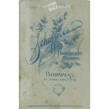 Cca 1910 - Katonafotó. A kép Schaffer Ármin fotóműtermében, Budapesten készült. A képen szereplő és a kép készítője ismeretlen. Régi fotó. Eredeti kabinetfotó / keményhátú fotó / vizitkártya, CDV fotó. (2793774)