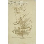 Cca 1890 - Katonafotó, id. Tóth Lászlóról.  A kép Fái Izidor fotóműtermében, Gyulán készült. Régi fotó. Eredeti kabinetfotó / keményhátú fotó / vizitkártya, CDV fotó. (2793776)