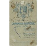 1905 - Előkelő fiatalember portréfotója.  A kép Joánovics Testvérek fotóműtermében, Kolozsvárott készült. Régi fotó. Eredeti kabinetfotó / keményhátú fotó / vizitkártya, CDV fotó. (2793802)