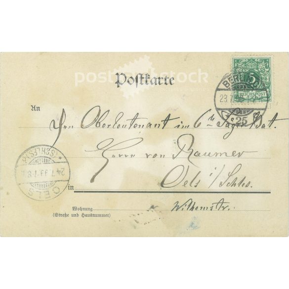 1899 - II. Vilmos császár és családja. Vilmos porosz császár, Auguszta Viktória császárné és a gyermekek. Eredeti régi fotó. Fekete-fehér fotólap, régi képeslap. (2793880)