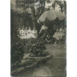 1921- Nyár, Szondy utca. Apukámnak Lucától. Eredeti régi fotó. Fekete-fehér fotó, eredeti papírkép. (2793889)