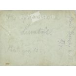1921- Nyár, Szondy utca. Apukámnak Lucától. Eredeti régi fotó. Fekete-fehér fotó, eredeti papírkép. (2793889)