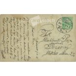 1912 - Középkorú férfi műtermi fotója. A képen szereplő személye és a kép készítője ismeretlen. Eredeti régi fotó, zselatinos ezüst. Fekete-fehér fotólap, régi képeslap. (2793894)